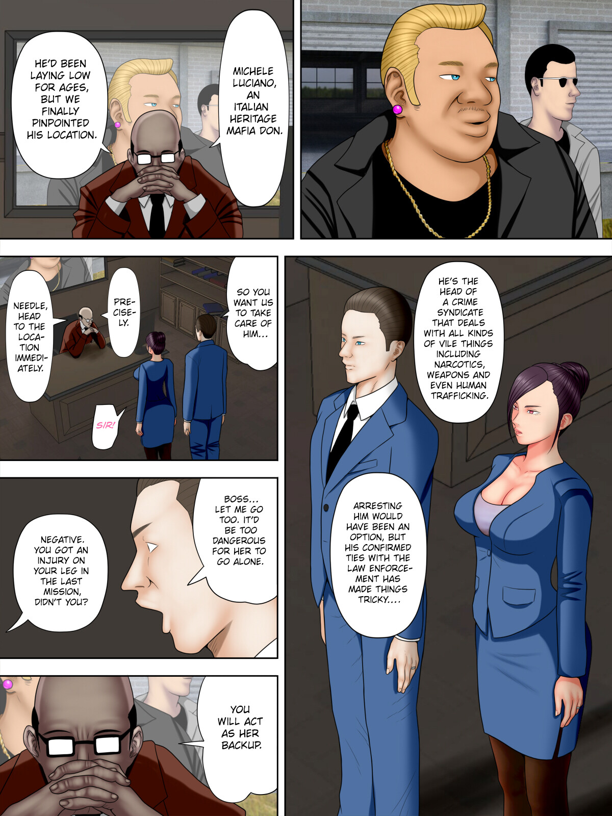 Hentai Manga Comic-Spy Wife and Mafia's Son 1 ~Black Gyaru Police Officer~-Read-8